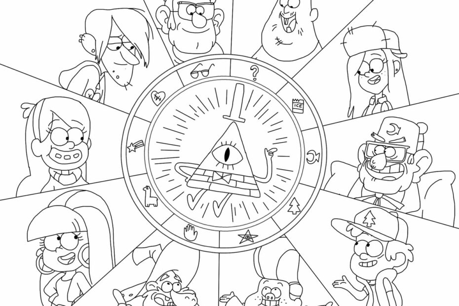 P ginas Para Colorir Gravity Falls Imprimir Todos Os Her is