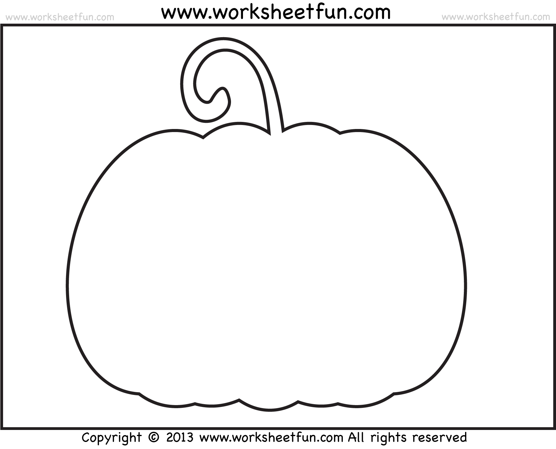 free printable pumpkin template free printable pumpkin template