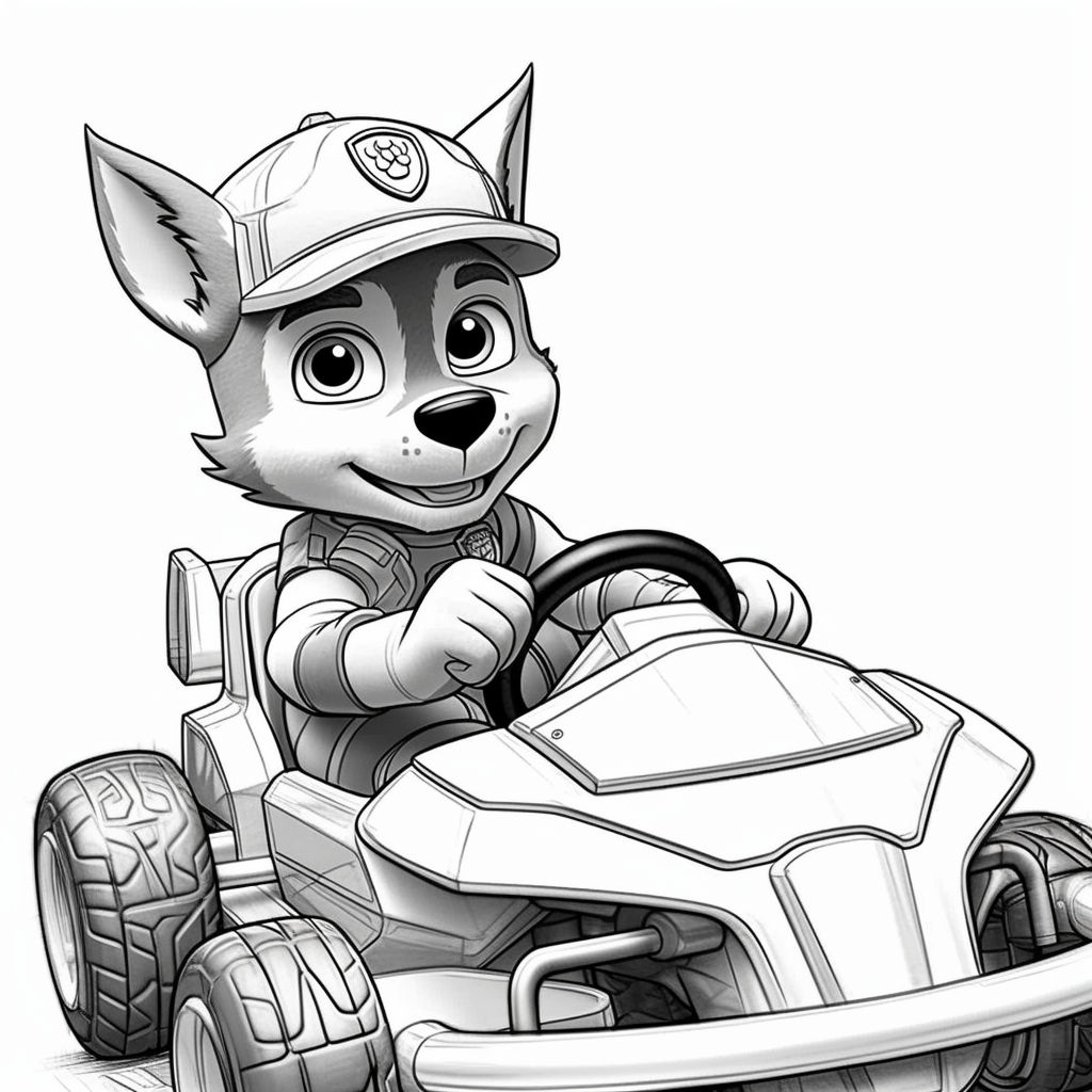 Paw Patrol Color Sheet Chase Infoupdate