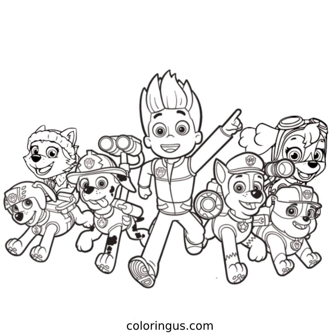 PAW Patrol Coloring Pages Printable PAW Patrol Coloring Pages Printable