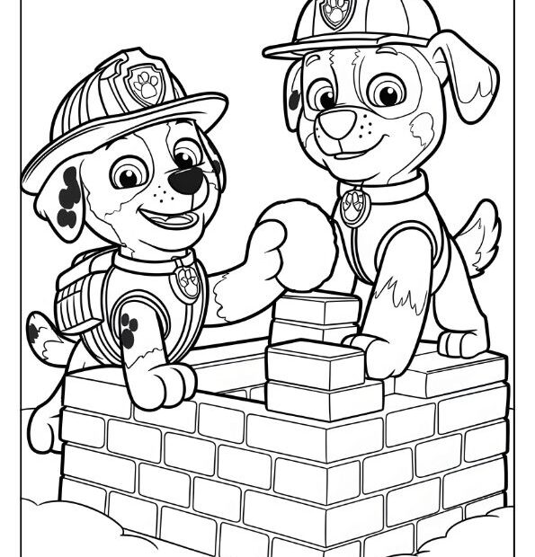 Paw Patrol Marshall Coloring Pages To Printable Infoupdate