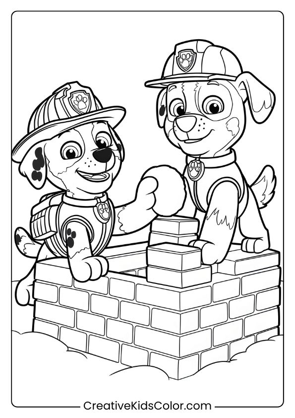 Paw Patrol Marshall Coloring Pages To Printable Infoupdate