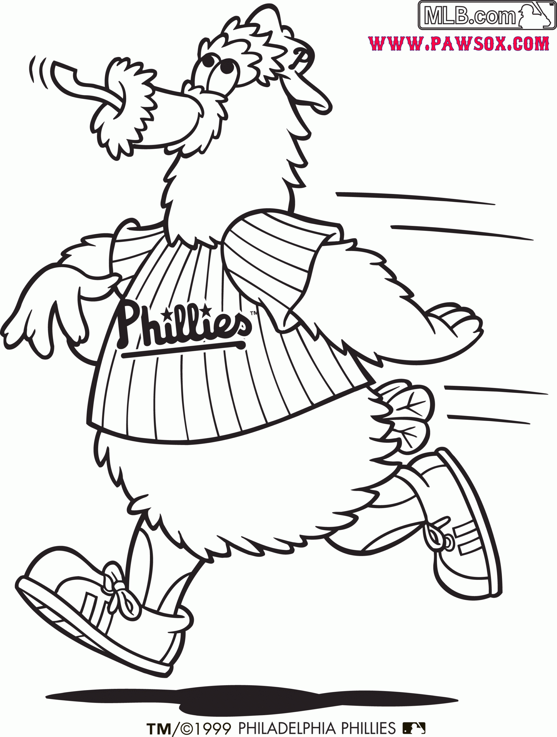 Phillies Phanatic Coloring Page Coloring Home Phillies Phanatic Coloring Page Coloring Home