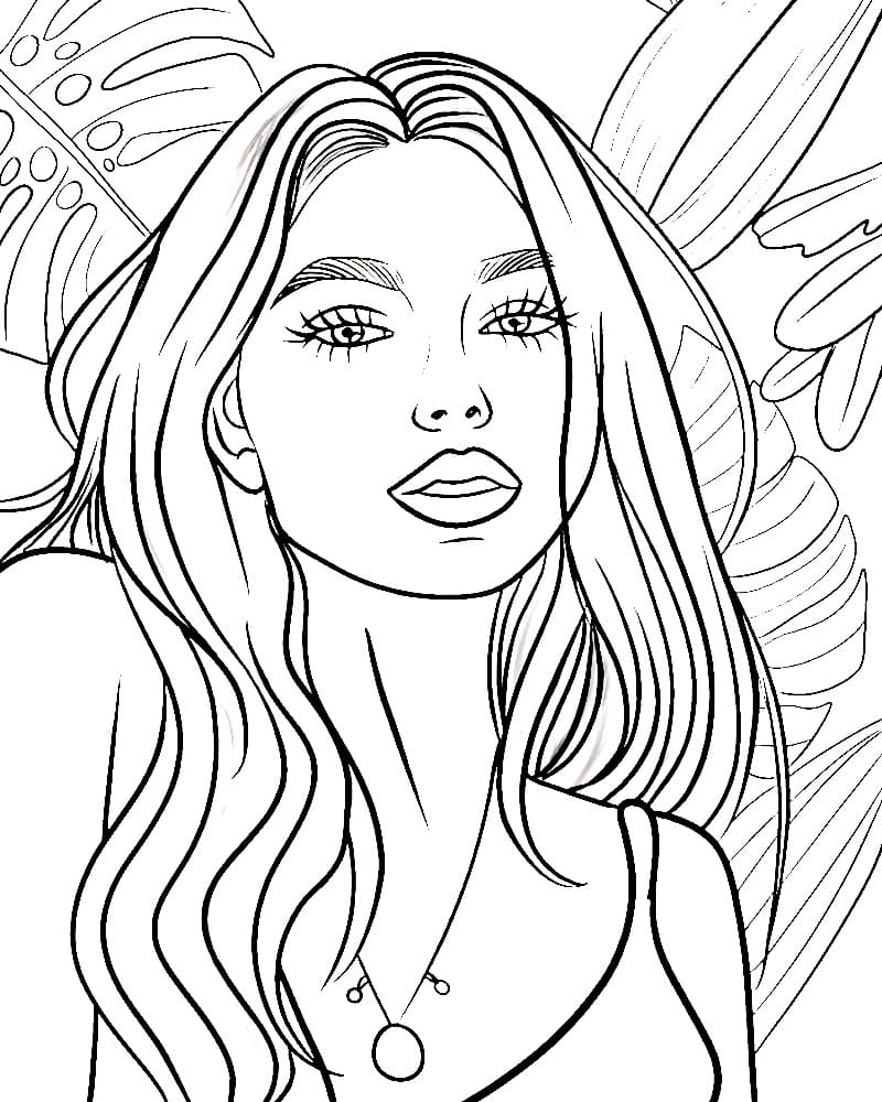 Adult Coloring Pages People Girls Adult Coloring Pages People Girls