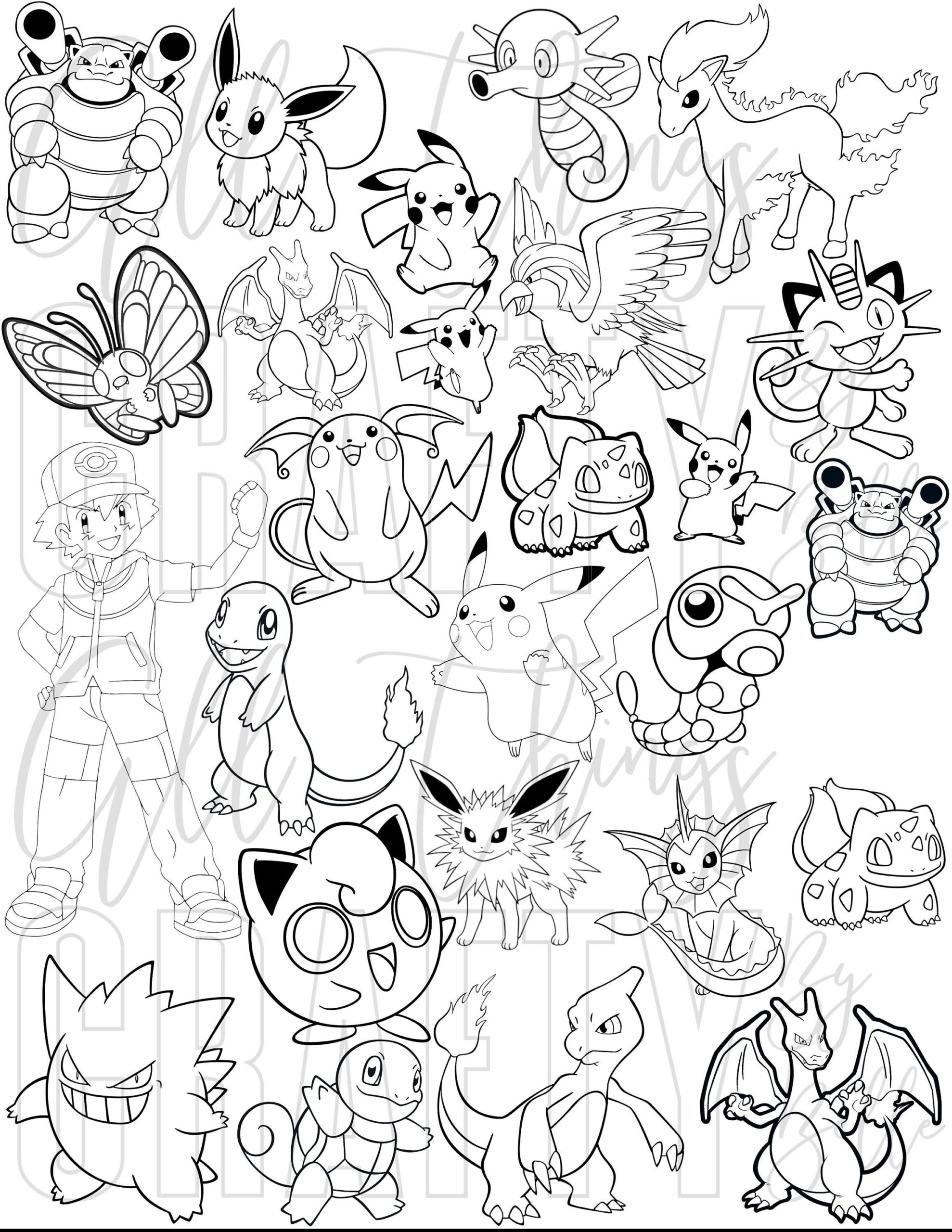 Pokemon Coloring Sheets 78 Digital PDF Coloring Pages Etsy Canada Pokemon Coloring Sheets 78 Digital PDF Coloring Pages Etsy Canada