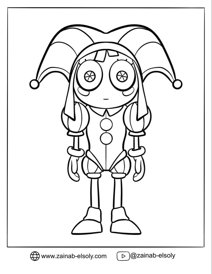 Pomni Free Coloring Page Detailed Coloring Pages Free Coloring Pages Pomni Free Coloring Page Detailed Coloring Pages Free Coloring Pages