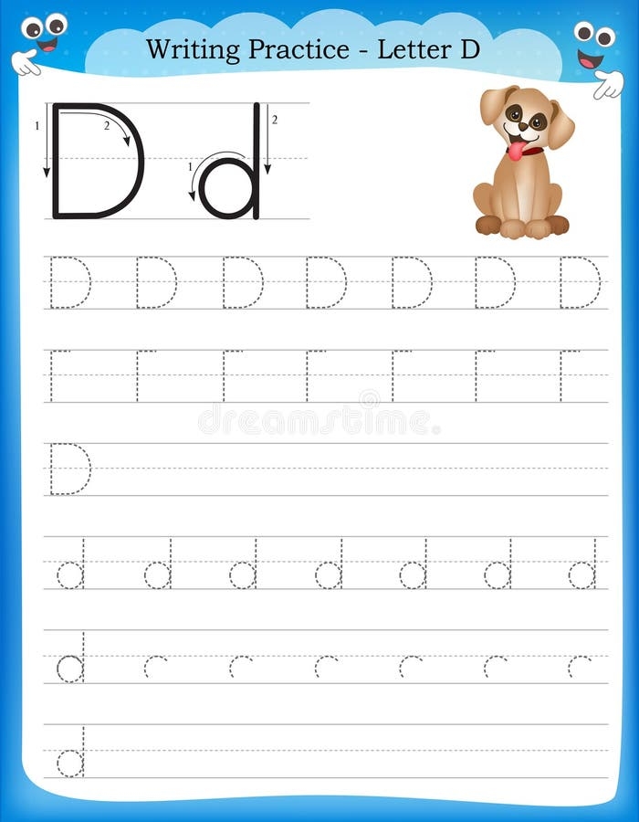 Practice Writing Letter D