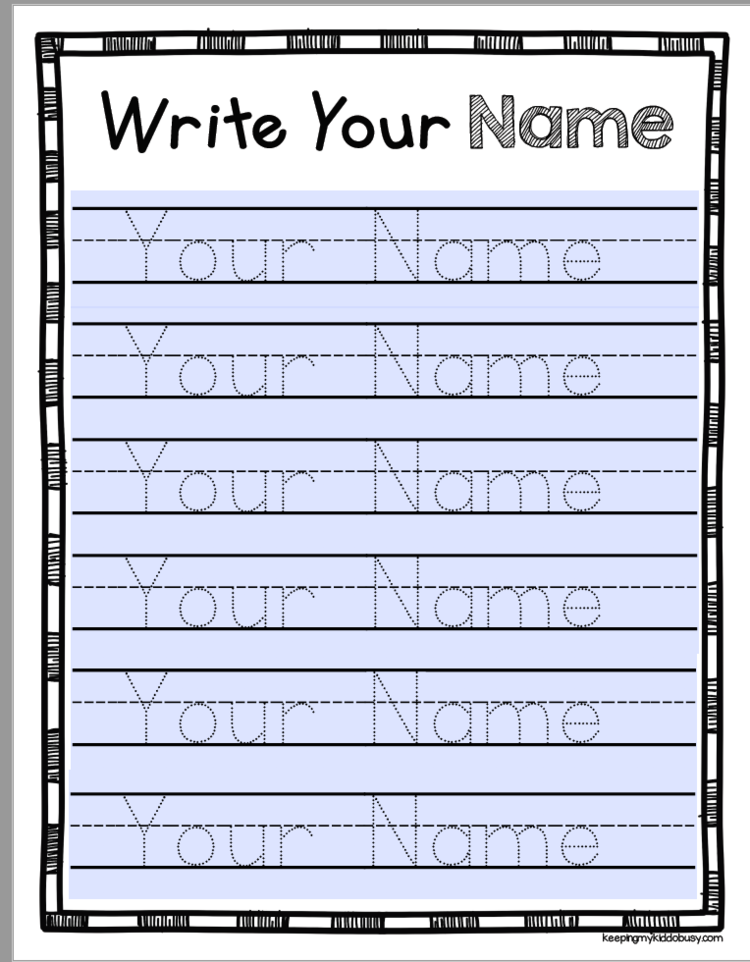 free printable practice writing name free printable practice writing name