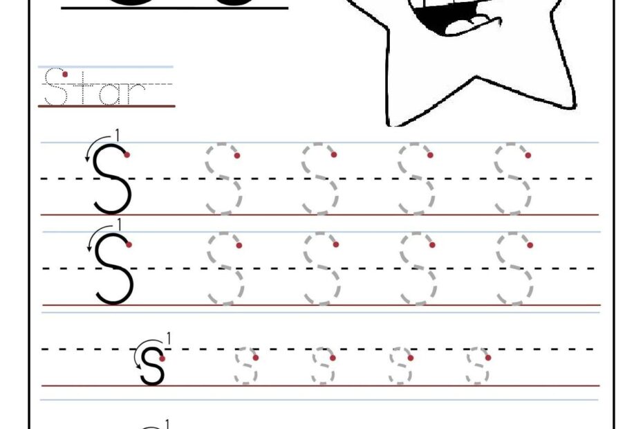 Pre K Tracing Letters Worksheets Printable