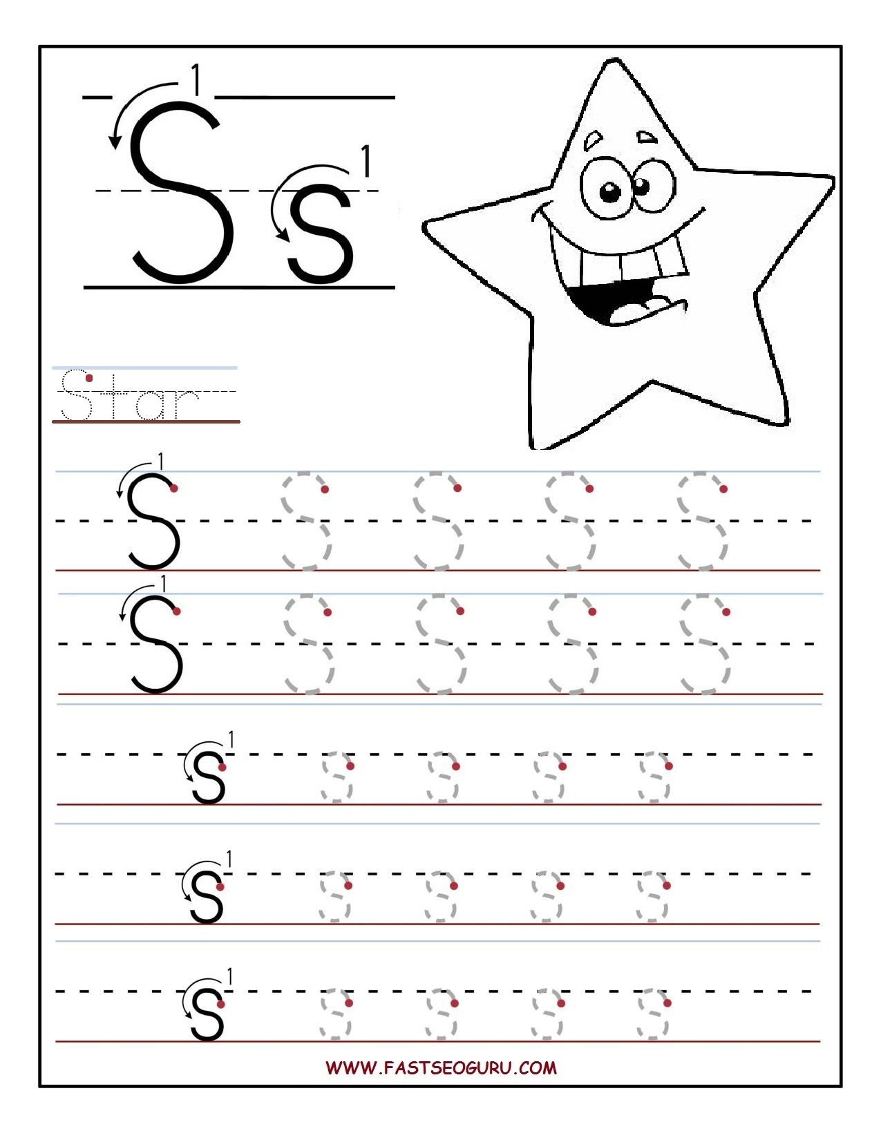 Pre K Tracing Letters Worksheets Printable Pre K Tracing Letters Worksheets Printable