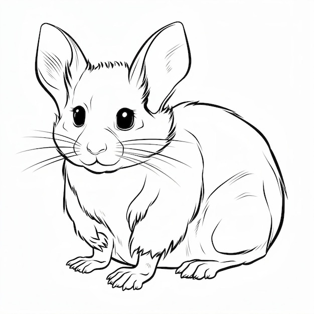 simple animal coloring page simple animal coloring page