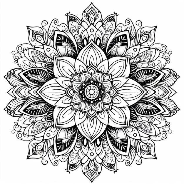 Premium Photo Mandala Colouring Pages For Adults Premium Photo Mandala Colouring Pages For Adults