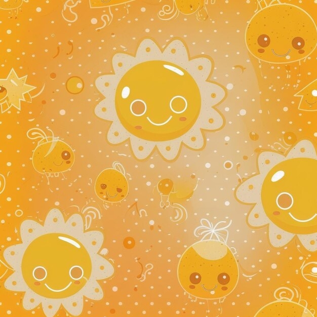 Premium Photo There Are Many Cute Little Yellow And White Animals On Premium Photo There Are Many Cute Little Yellow And White Animals On