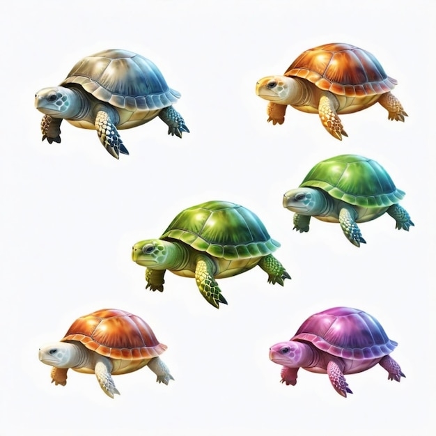 different colors of turtles different colors of turtles