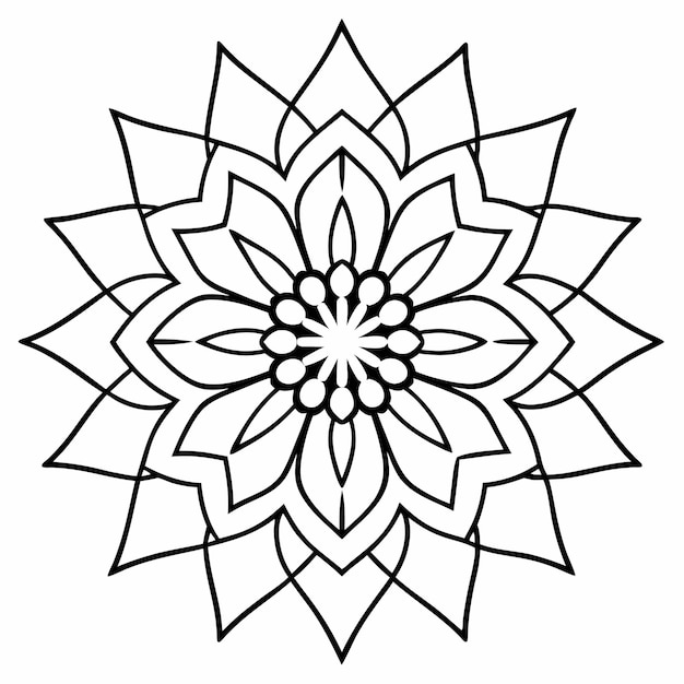 Premium Vector Detailed Mandala Coloring Sheets For Adults For Premium Vector Detailed Mandala Coloring Sheets For Adults For