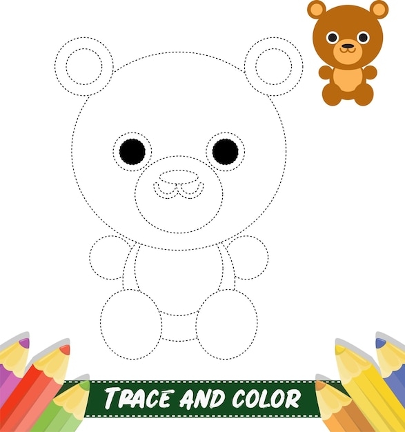 Premium Vector Handdrawn Traces And Colour Cute Animals Premium Vector Handdrawn Traces And Colour Cute Animals