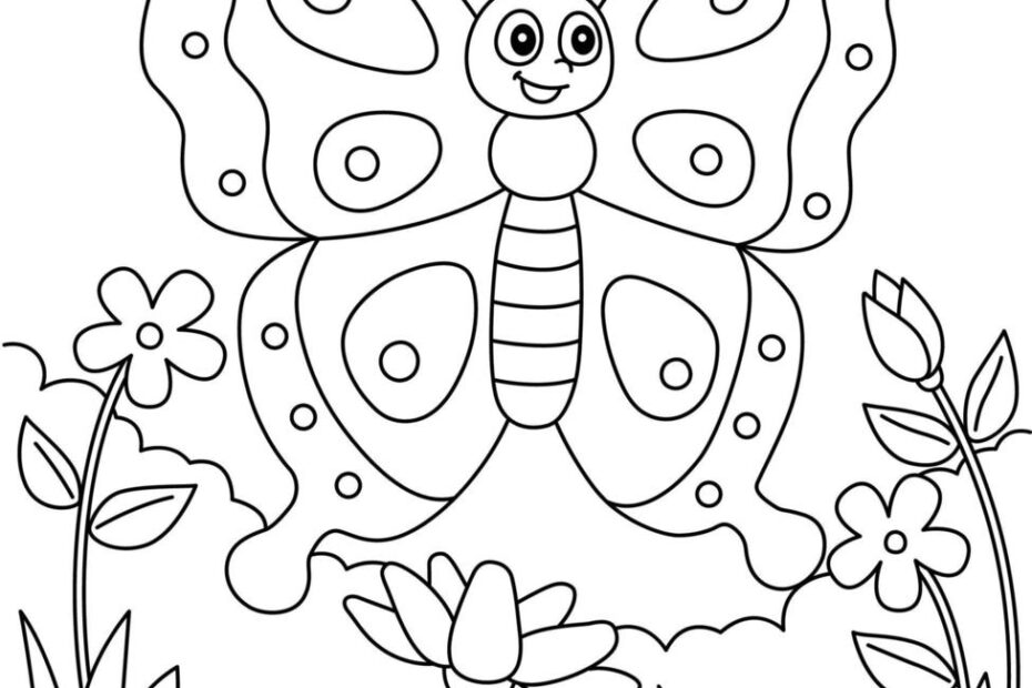Preschool Printable Butterfly Coloring Pages Coloring Book