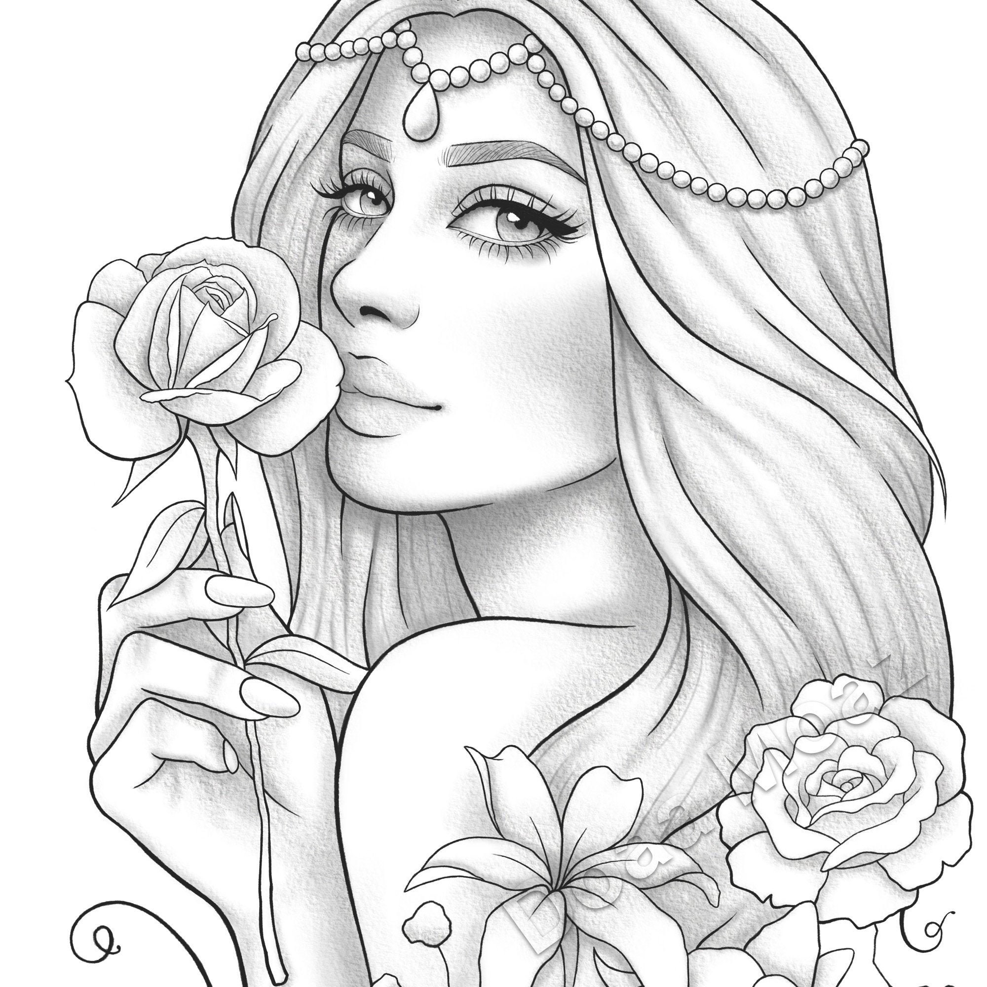Pretty Girls Coloring Pages Sereohio Pretty Girls Coloring Pages Sereohio