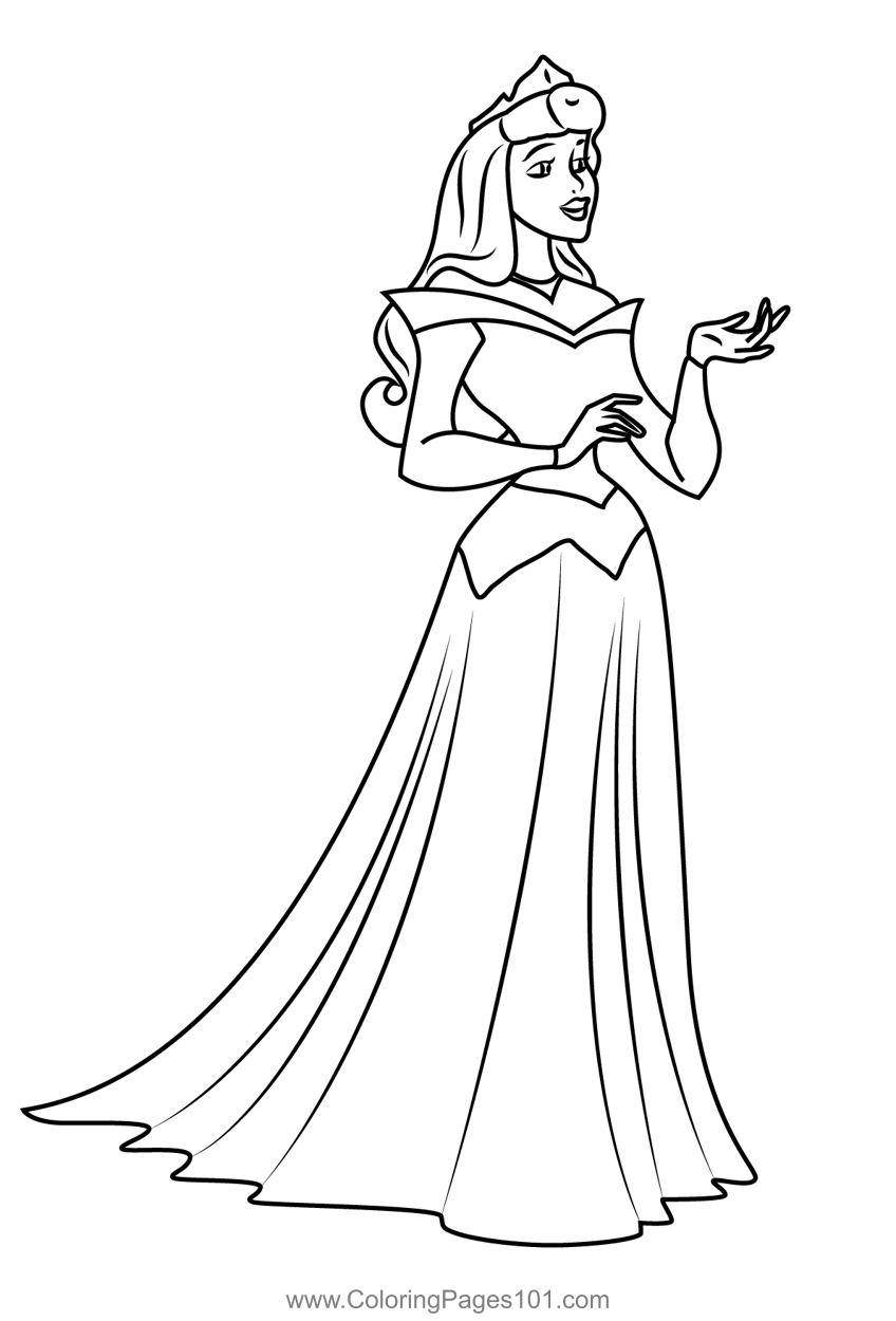 Princess Aurora The Sleeping Beauty Coloring Page For Kids Free Princess Aurora The Sleeping Beauty Coloring Page For Kids Free
