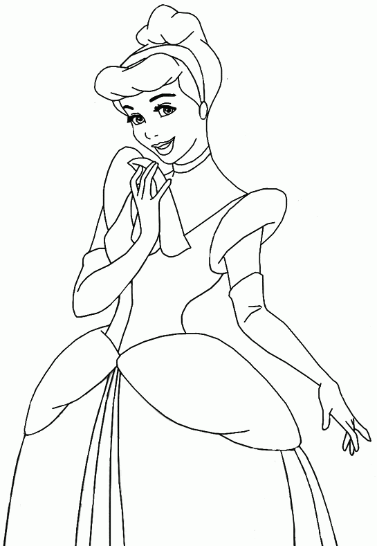 princess color sheets free