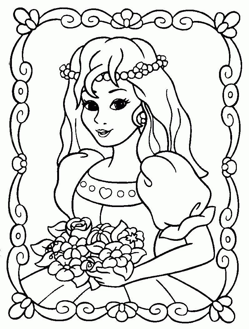 princess coloring sheet
