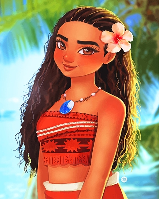 Princess Moana Paint By Numbers Numeral Paint Kit Princess Moana Paint By Numbers Numeral Paint Kit