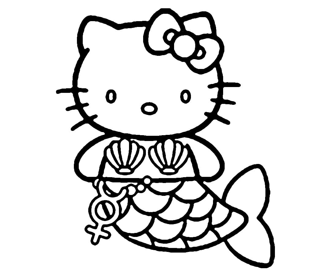 Print Hello Kitty Mermaid Print Hello Kitty Mermaid