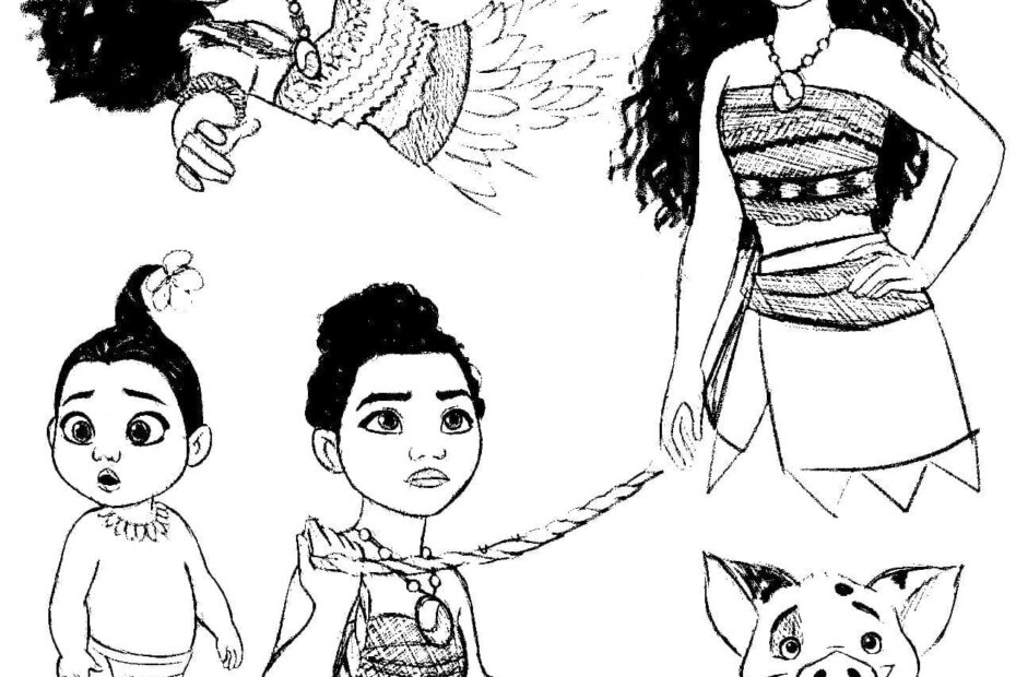 Print Moana Coloring Page Download Print Or Color Online For Free