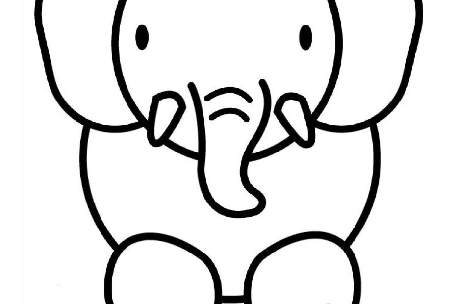 Print Out Animal Elephant Coloring Pages 1 Free Printable Coloring