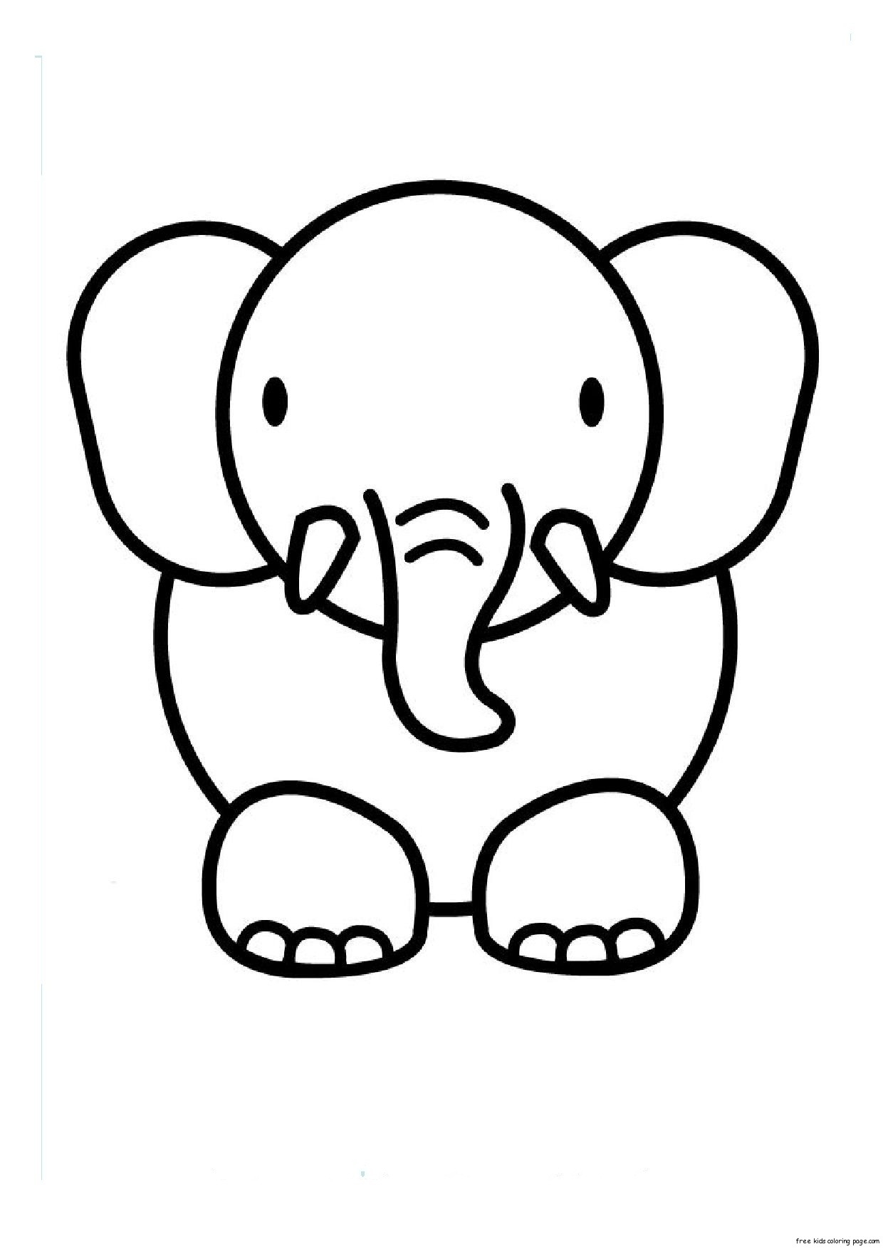 Print Out Animal Elephant Coloring Pages 1 Free Printable Coloring Print Out Animal Elephant Coloring Pages 1 Free Printable Coloring