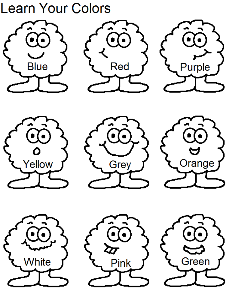 colors printables for toddlers colors printables for toddlers