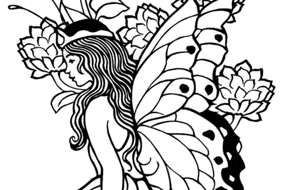 Printable Adult Coloring Pages Fairy Coloring Home