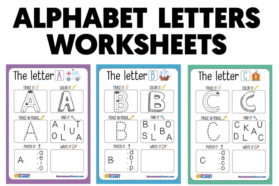 Printable Alphabet Letters Worksheets