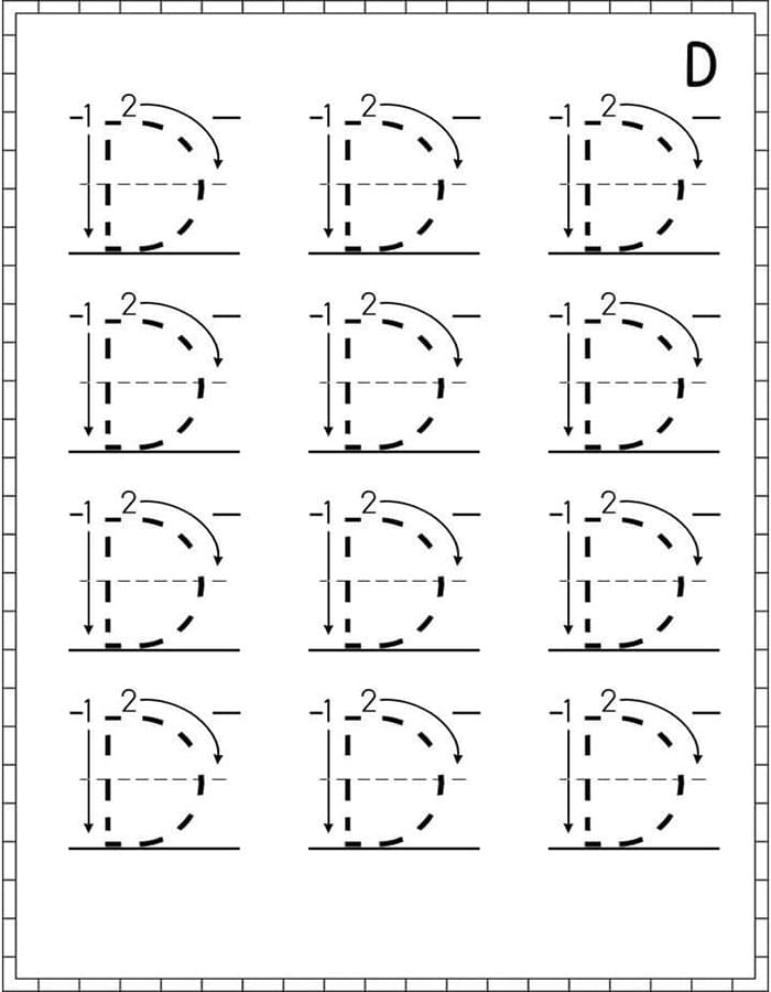 Printable Alphabet Tracing Letter D Free Download And Print For You Printable Alphabet Tracing Letter D Free Download And Print For You