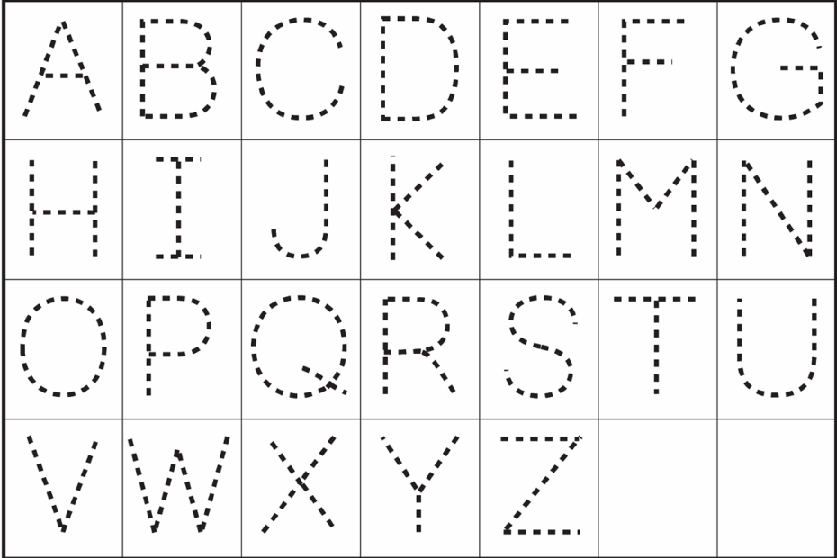 Printable Alphabet Tracing Sheet