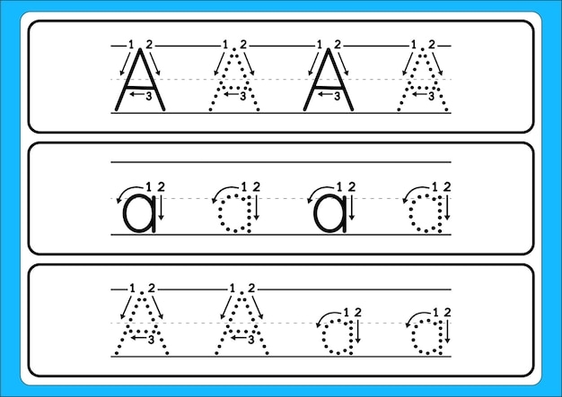 Printable Alphabet Tracing Worksheets A Z Infoupdate