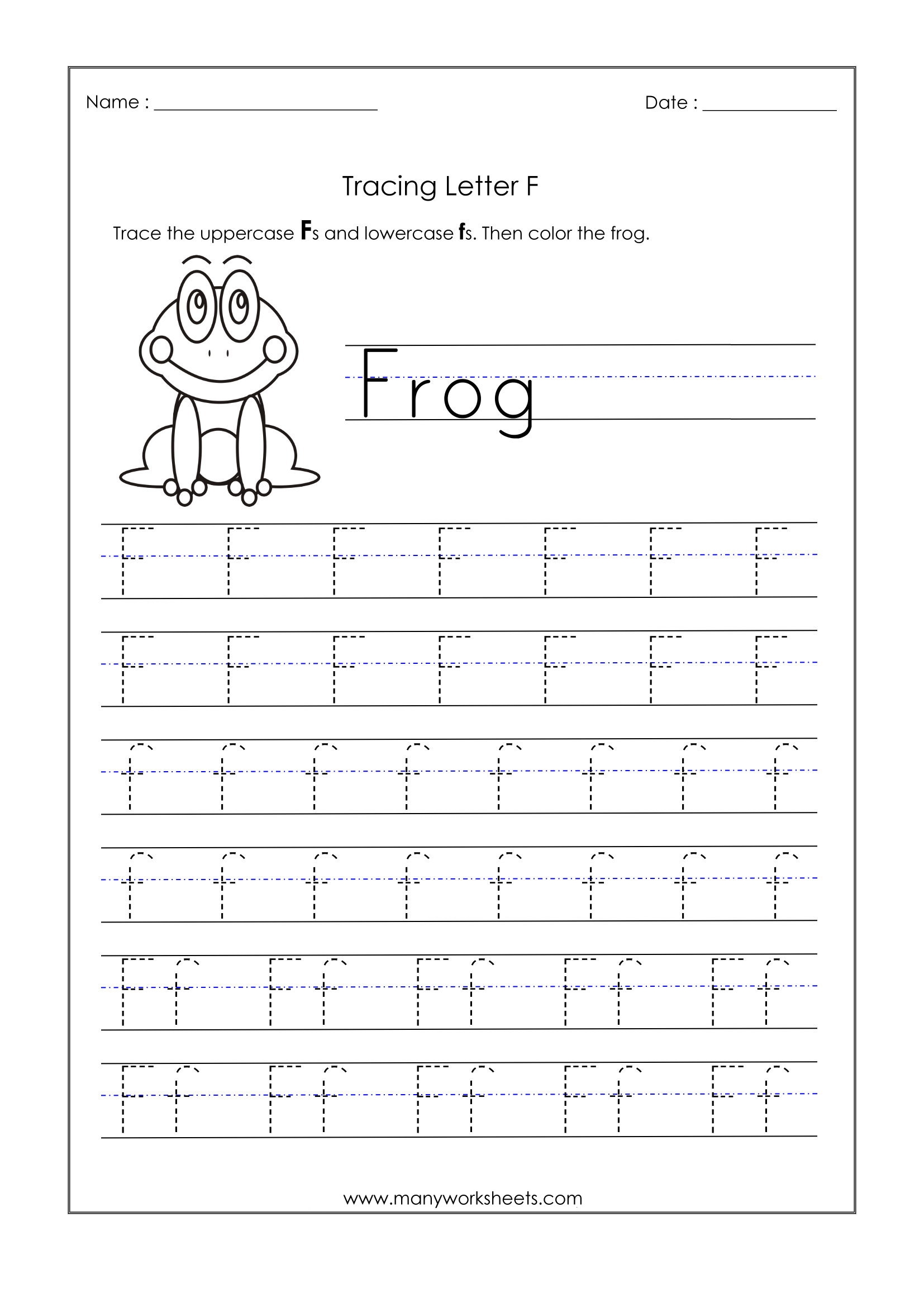 Printable Alphabet Tracing Worksheets Letter F Printable Alphabet Tracing Worksheets Letter F