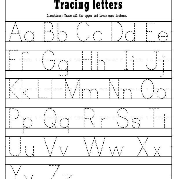 Printable Alphabet Tracing Worksheets Pdf
