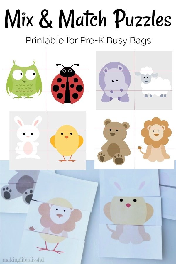 Printable Animal Kids Puzzles Printable Animal Kids Puzzles