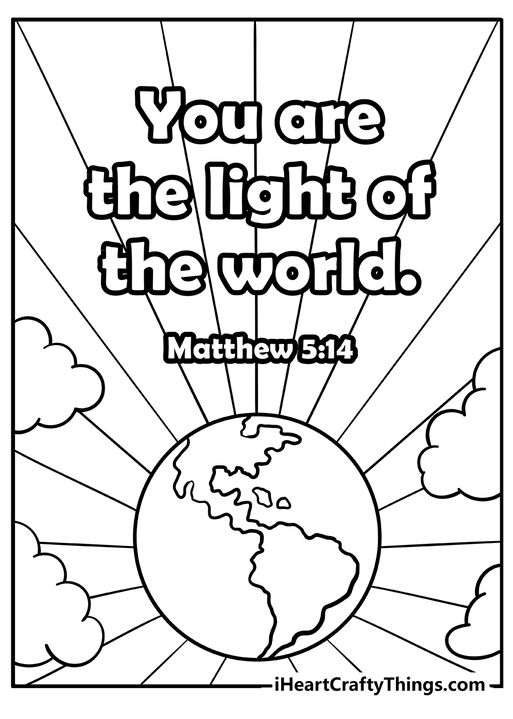 Printable Bible Coloring Pages With Verses