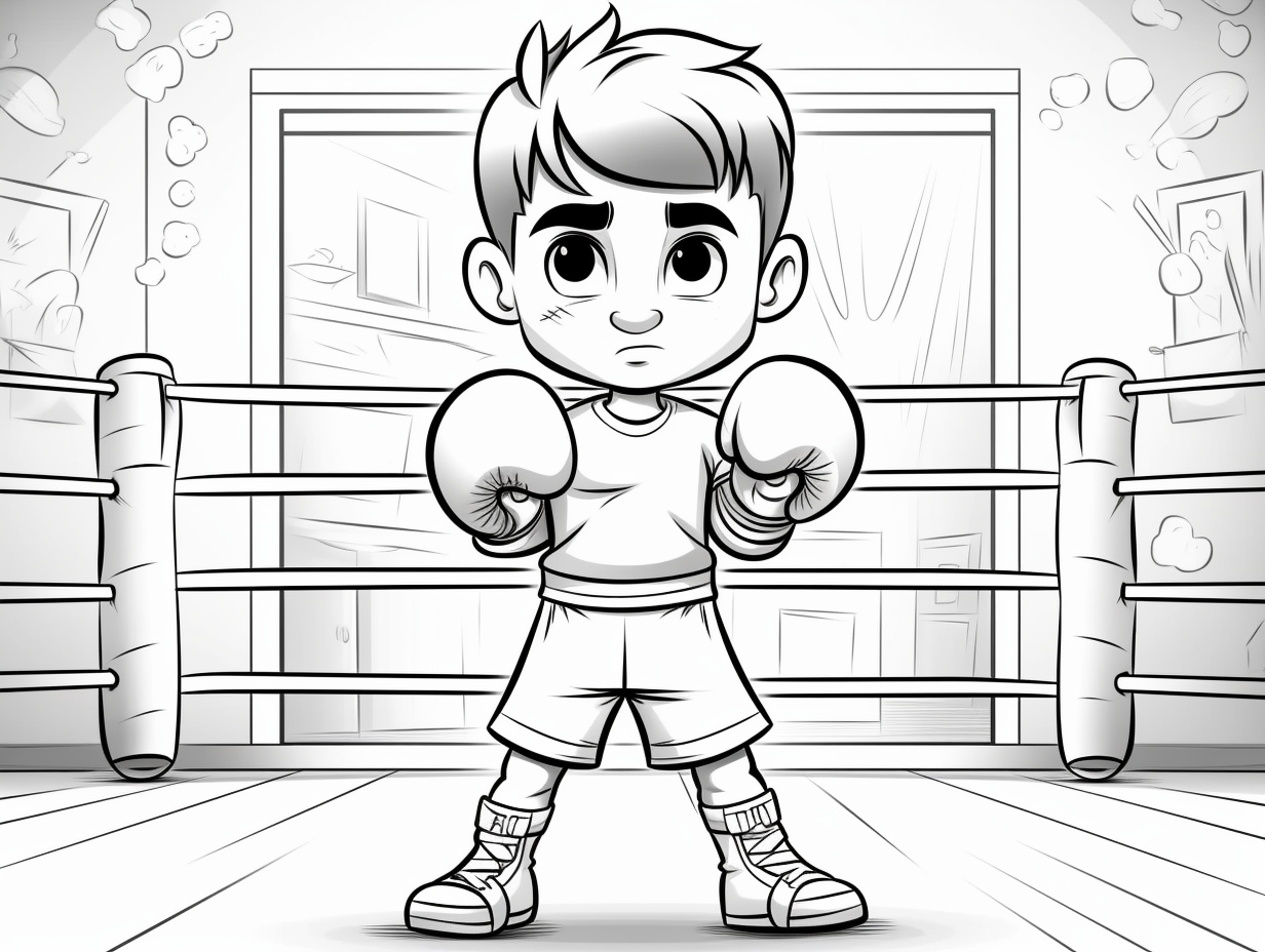 Printable Boxing Color Sheet Coloring Page Printable Boxing Color Sheet Coloring Page