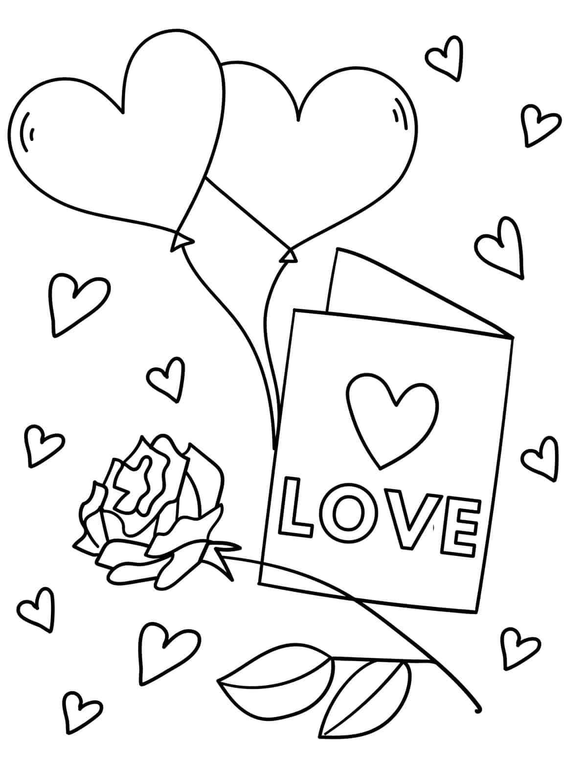 Printable Boy Coloring Sheet Valentinecards Free Coloring Sheet 