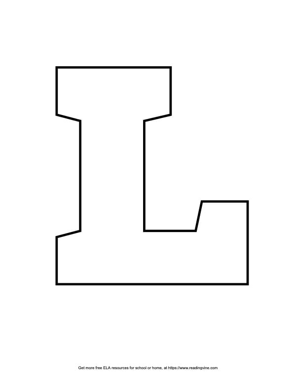 Printable Bubble Letters L Printable Bubble Letters L