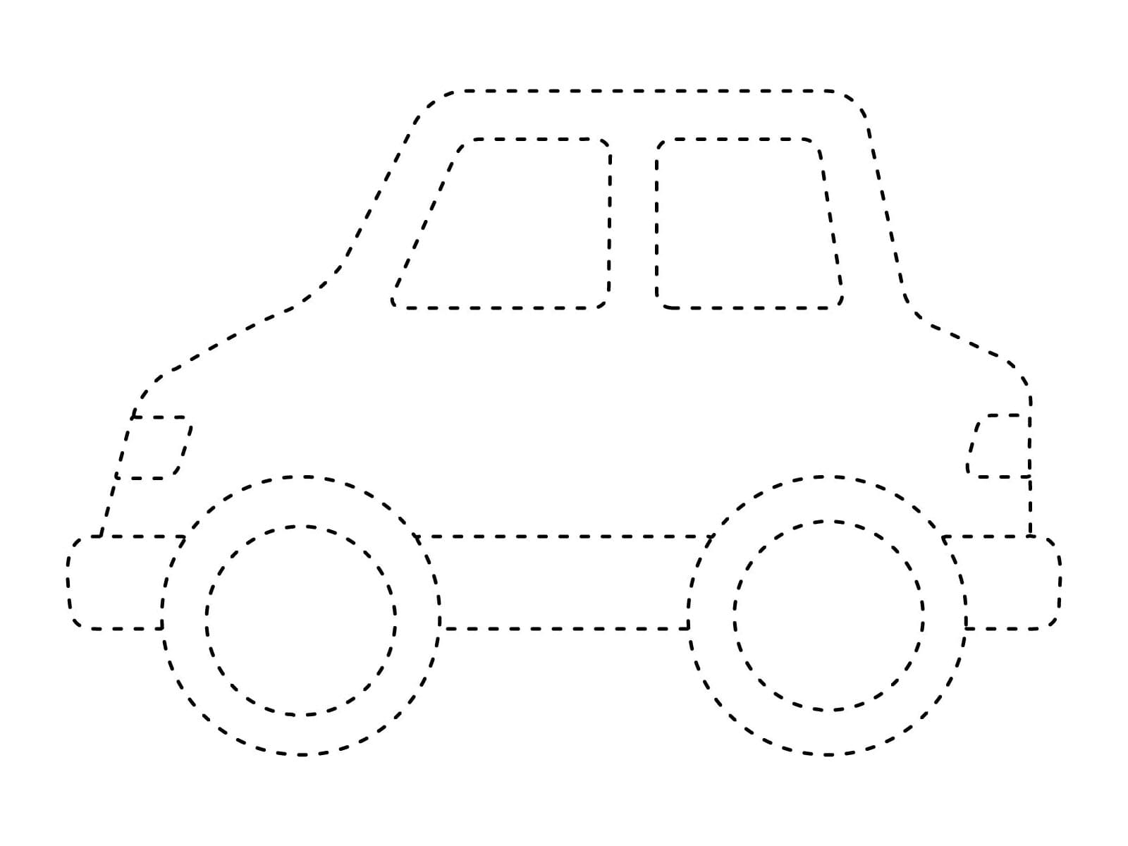 Printable Car Tracing Worksheet Coloring Page Download Print Or Printable Car Tracing Worksheet Coloring Page Download Print Or