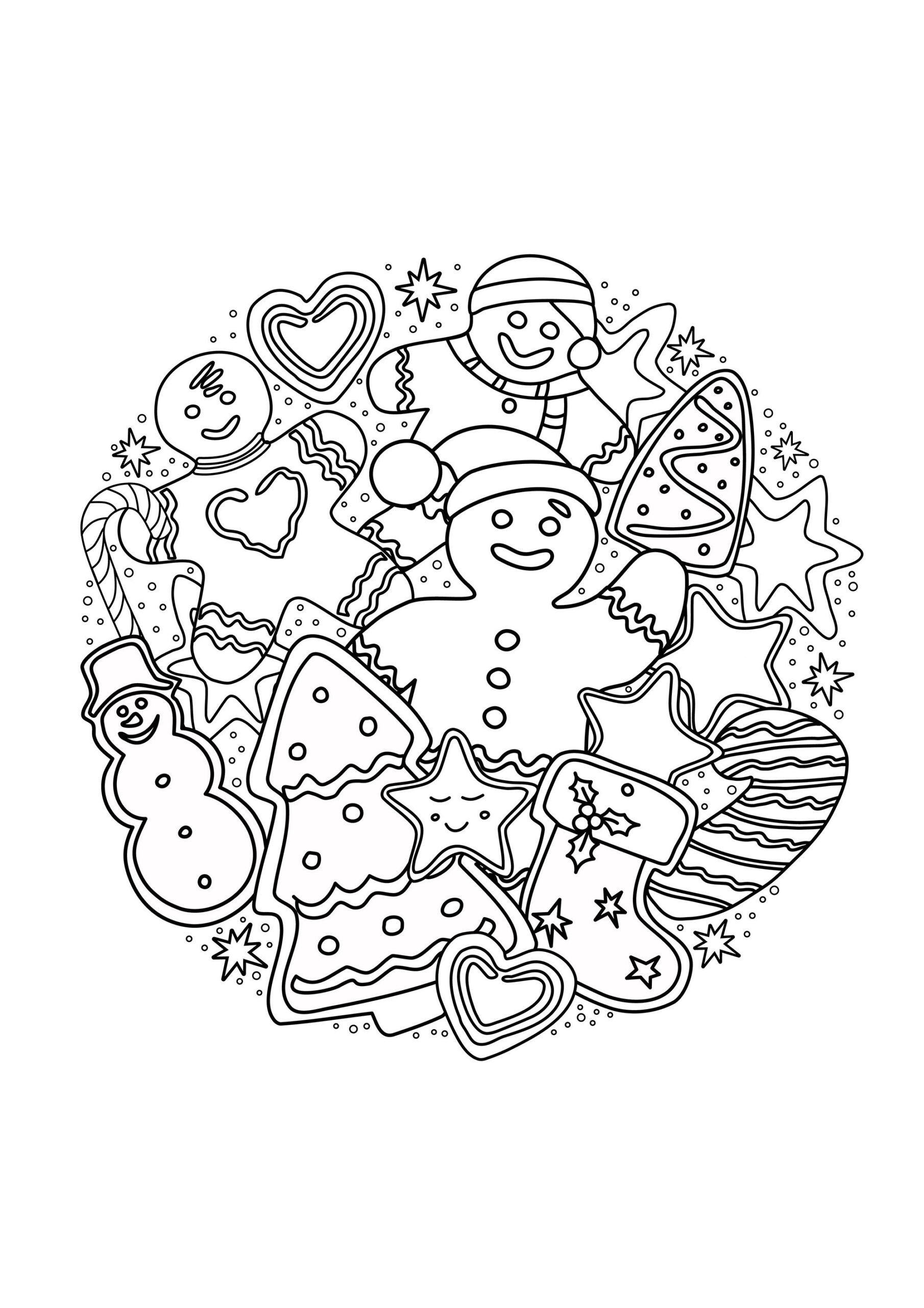 Printable Christmas Coloring Pages For Children Free Coloring Sheet 