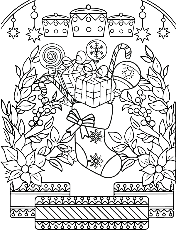 Printable Christmas Coloring Sheets For Adults Free Easy Designs Printable Christmas Coloring Sheets For Adults Free Easy Designs