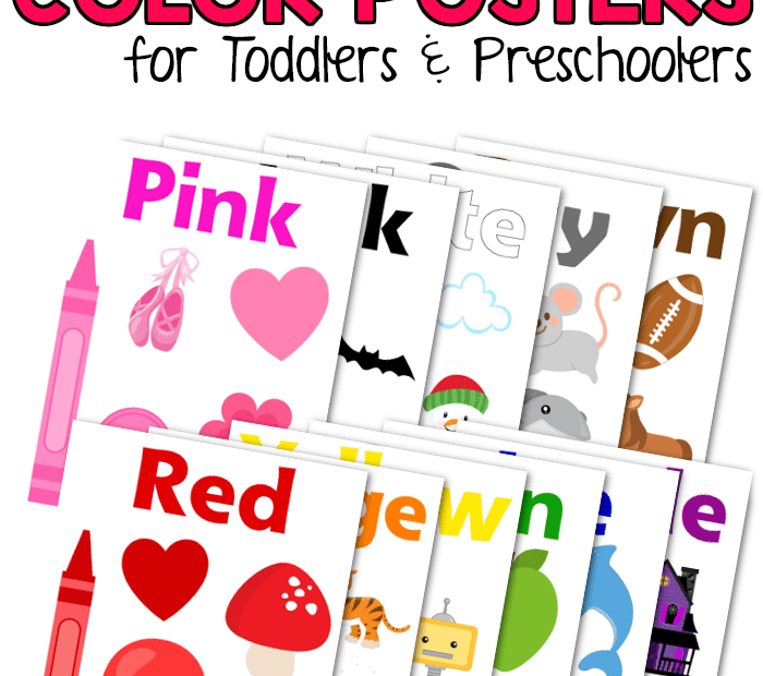 Printable Color Word Posters