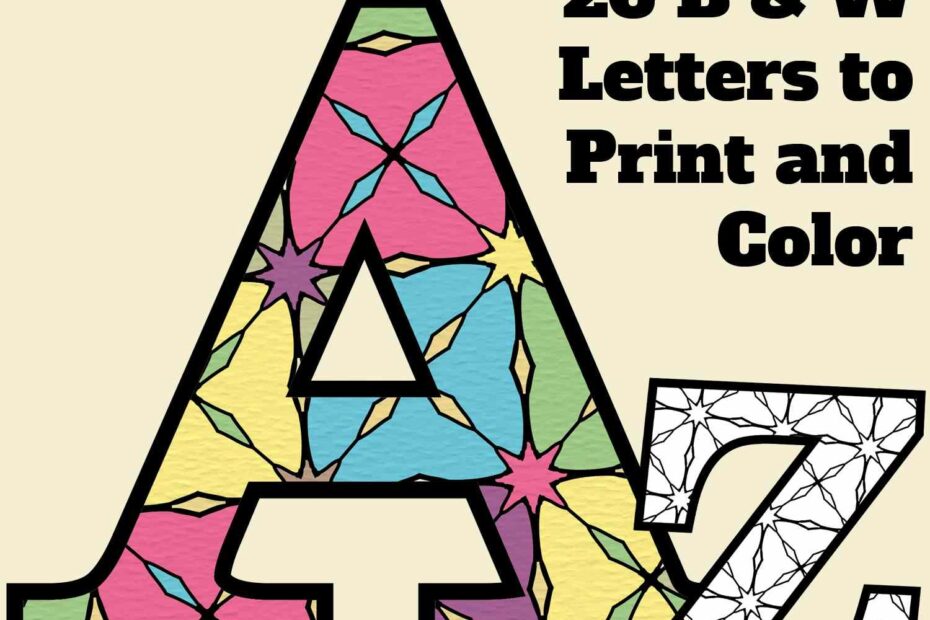 Printable Colored Block Letters And Numbers Infoupdate