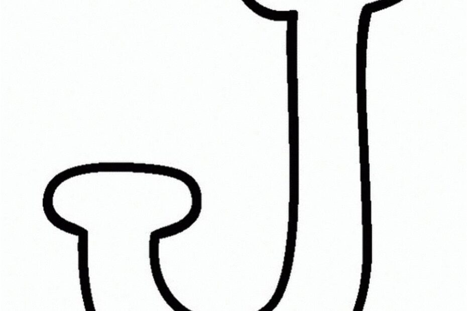 Printable Coloring Alphabet Letters J Pattern