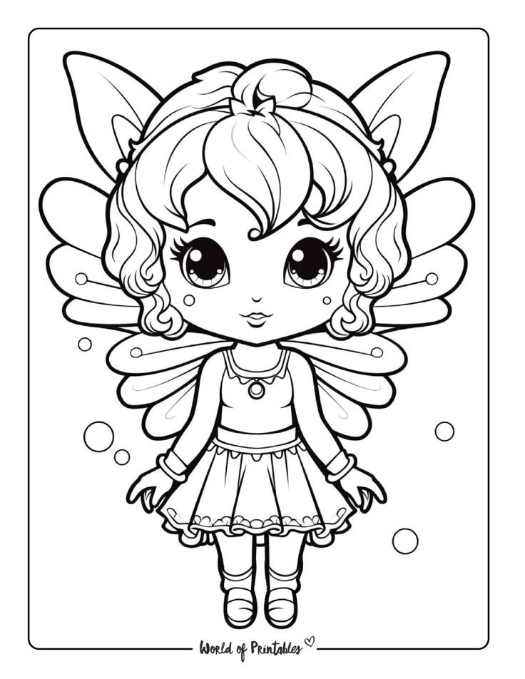 printable fairy coloring sheets